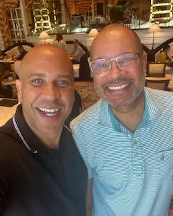 Cory Booker and Aaron Ford