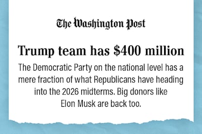 The Washington Post: Trump team has $400 million